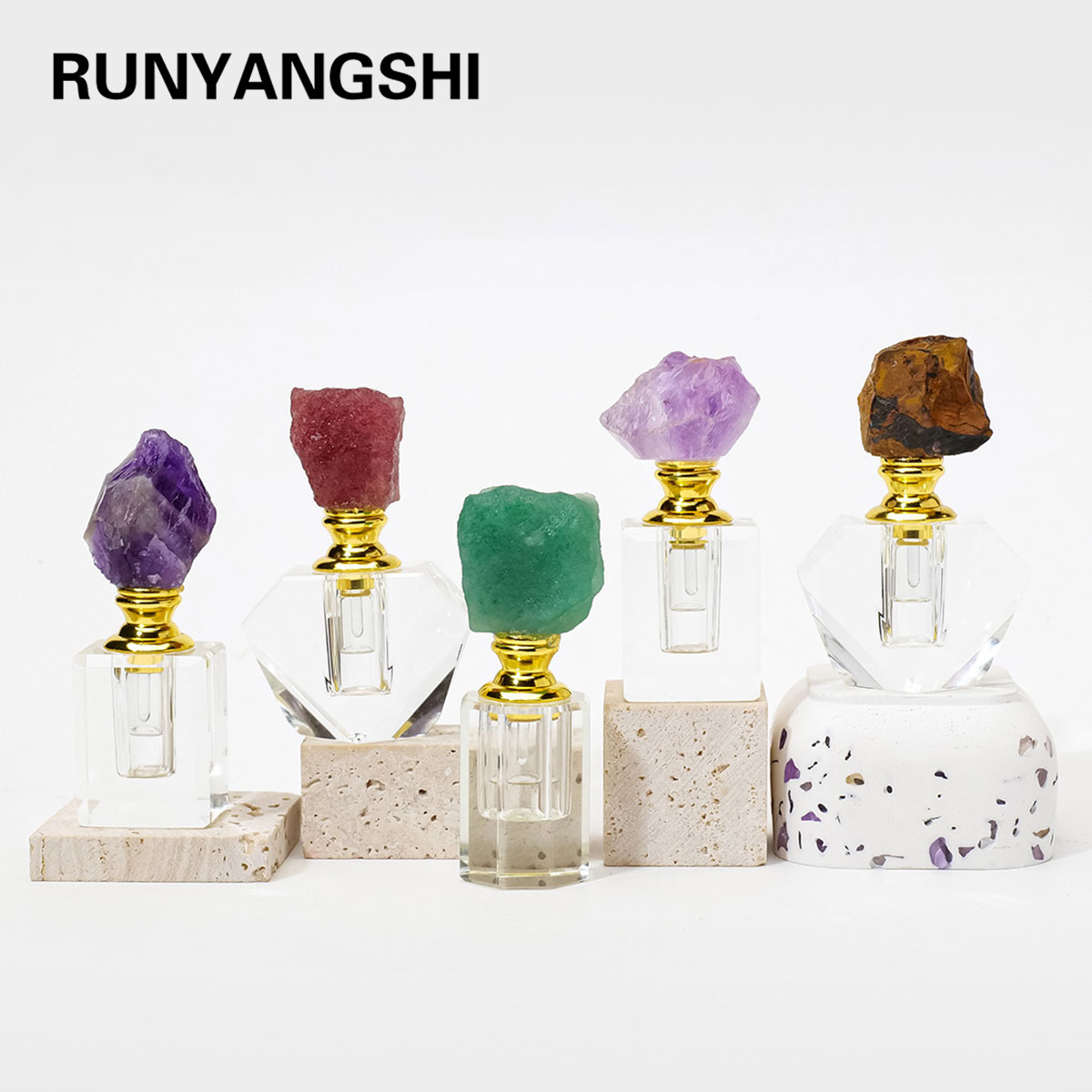Perfume Fragrance Book - 1 шт., натуральный аметист, кристаллический кластер,